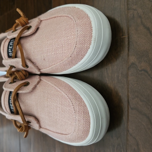 Sperry Pink Canvas Flats with Brown Laces - Picture 4 of 4